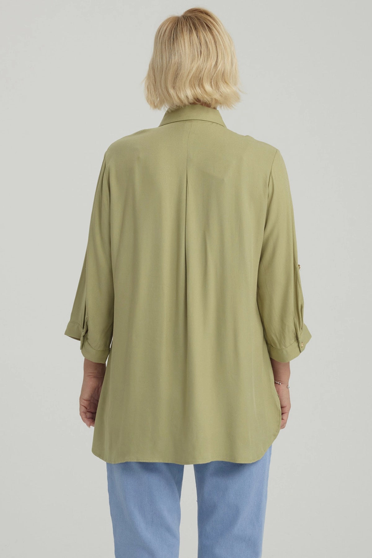 Blusa Mujer Lisa Verde Claro