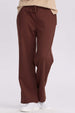 Pantalón Buzo Mujer Doble Faz Café