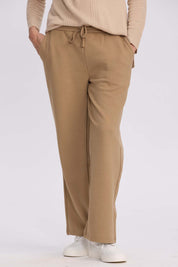 Pantalón Buzo Mujer Doble Faz Camel