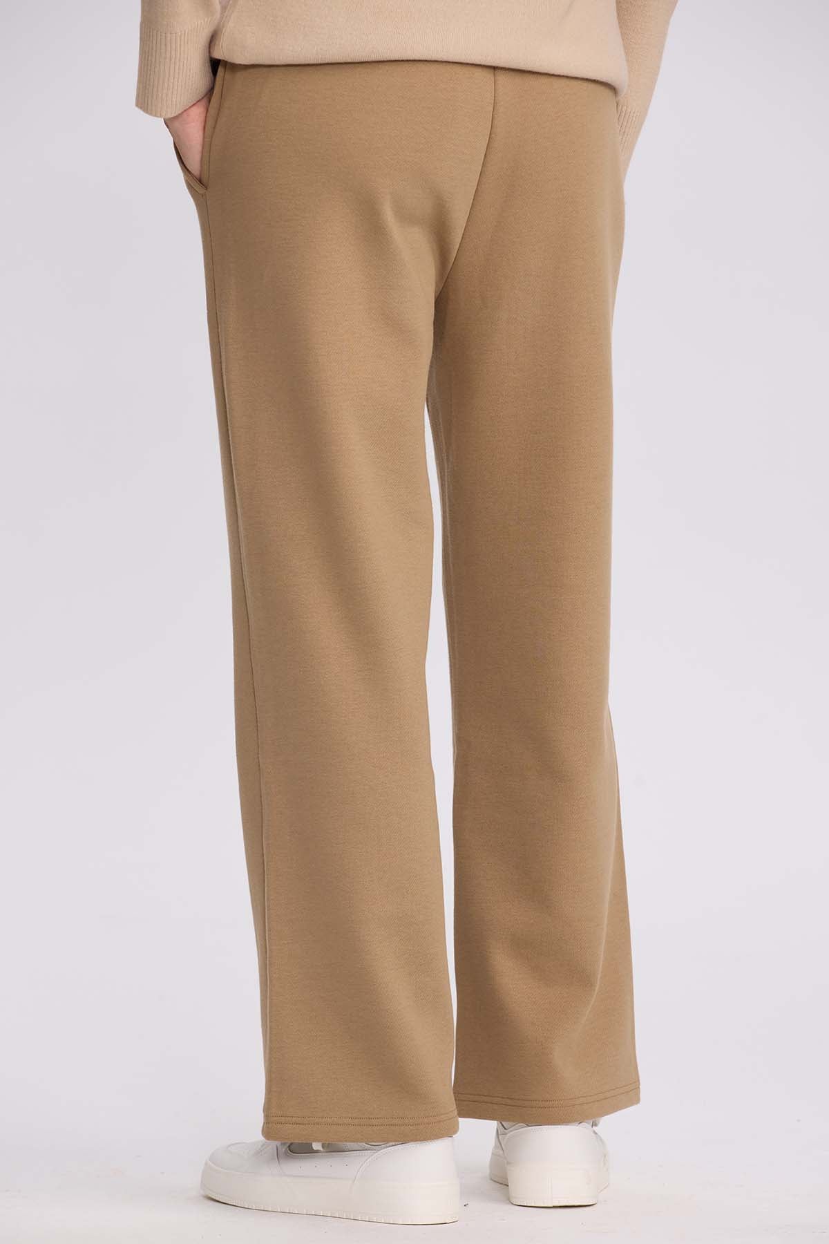 Pantalón Buzo Mujer Doble Faz Camel