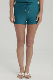 Traje de Baño Mujer Short Clásico Petroleo