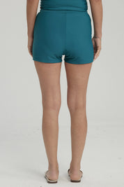 Traje de Baño Mujer Short Clásico Petroleo