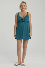 Traje de Baño Mujer Short Clásico Petroleo