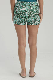 Traje de Baño Mujer Short Clásico Turquesa