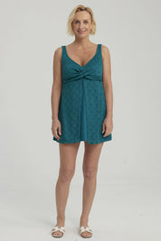 Traje de Baño Mujer Short Clásico Turquesa