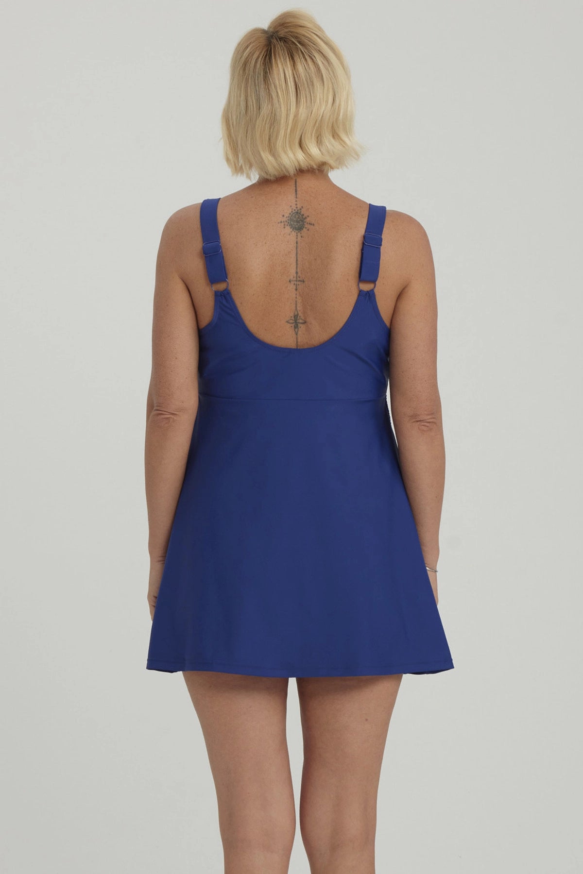 Traje de Baño Mujer Peto Vestido Rapport Azul Oscuro