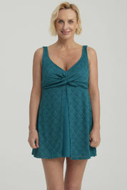 Traje de Baño Mujer Peto Vestido Rapport Petroleo