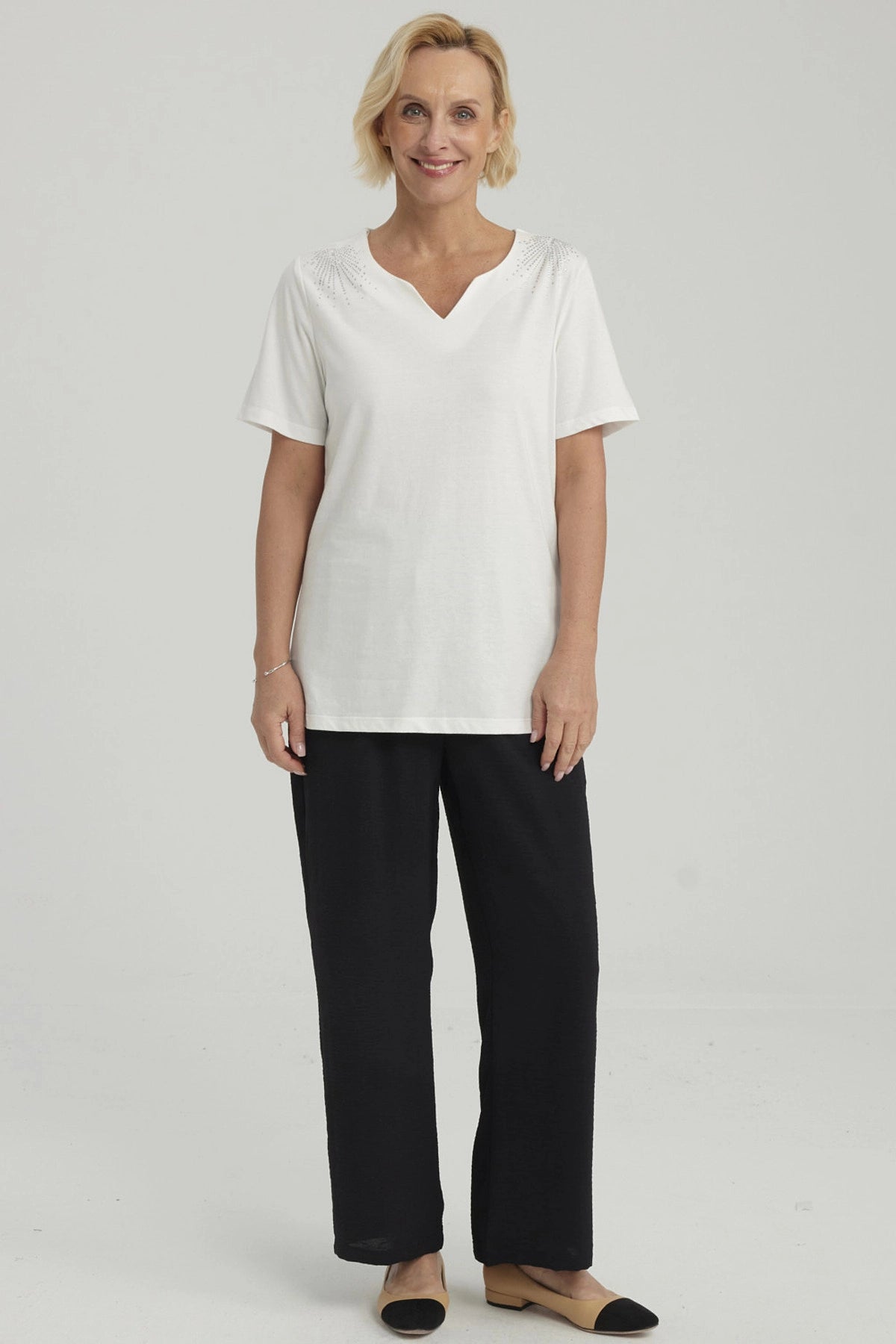 Polera Mujer Rapport Crudo