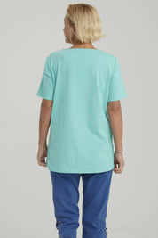 Polera Mujer Rapport Turquesa