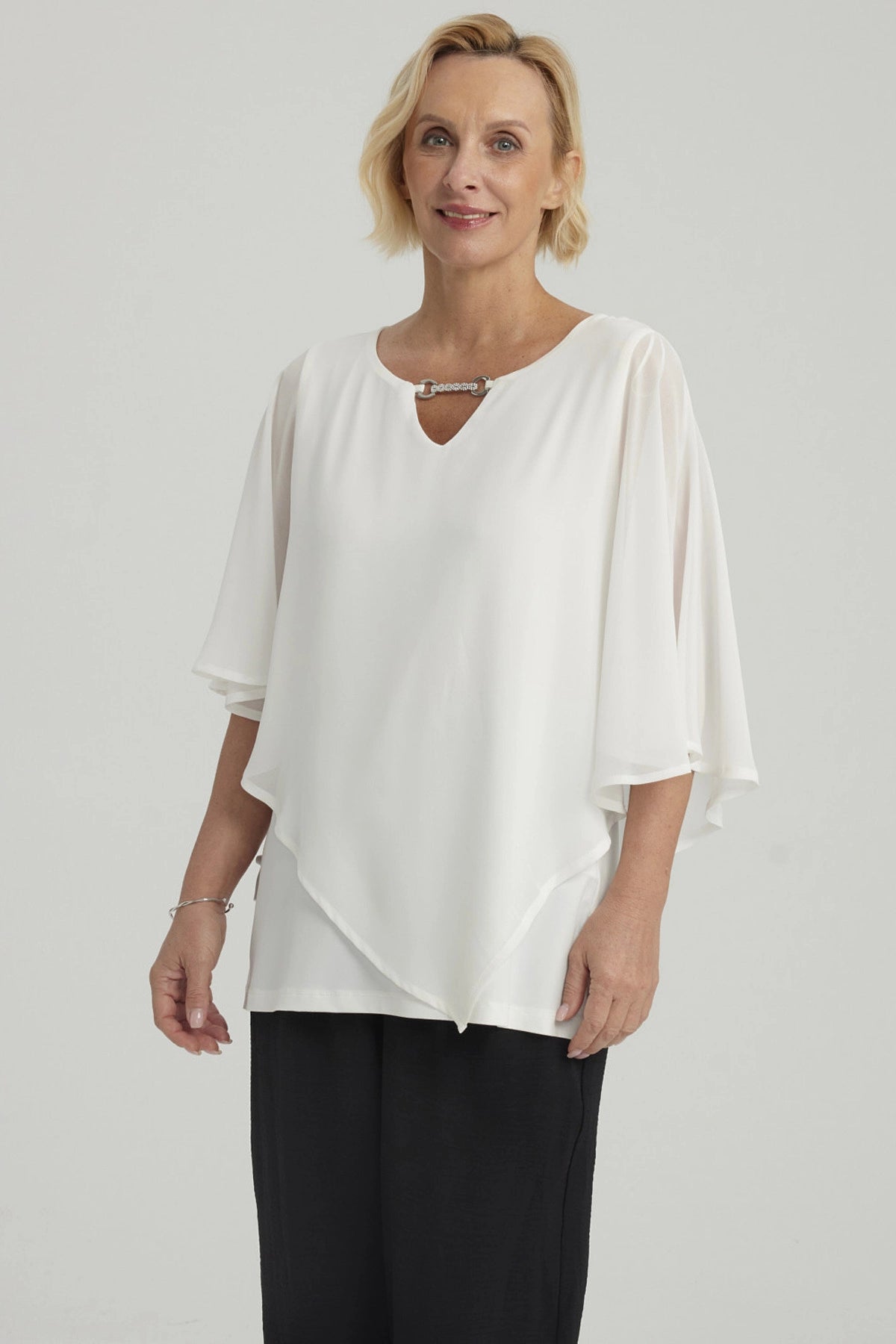 Polera Mujer Sin Hombros Y Pabilo Crudo