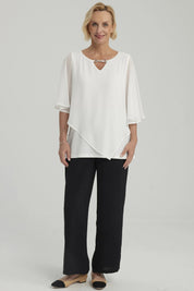 Polera Mujer Sin Hombros Y Pabilo Crudo