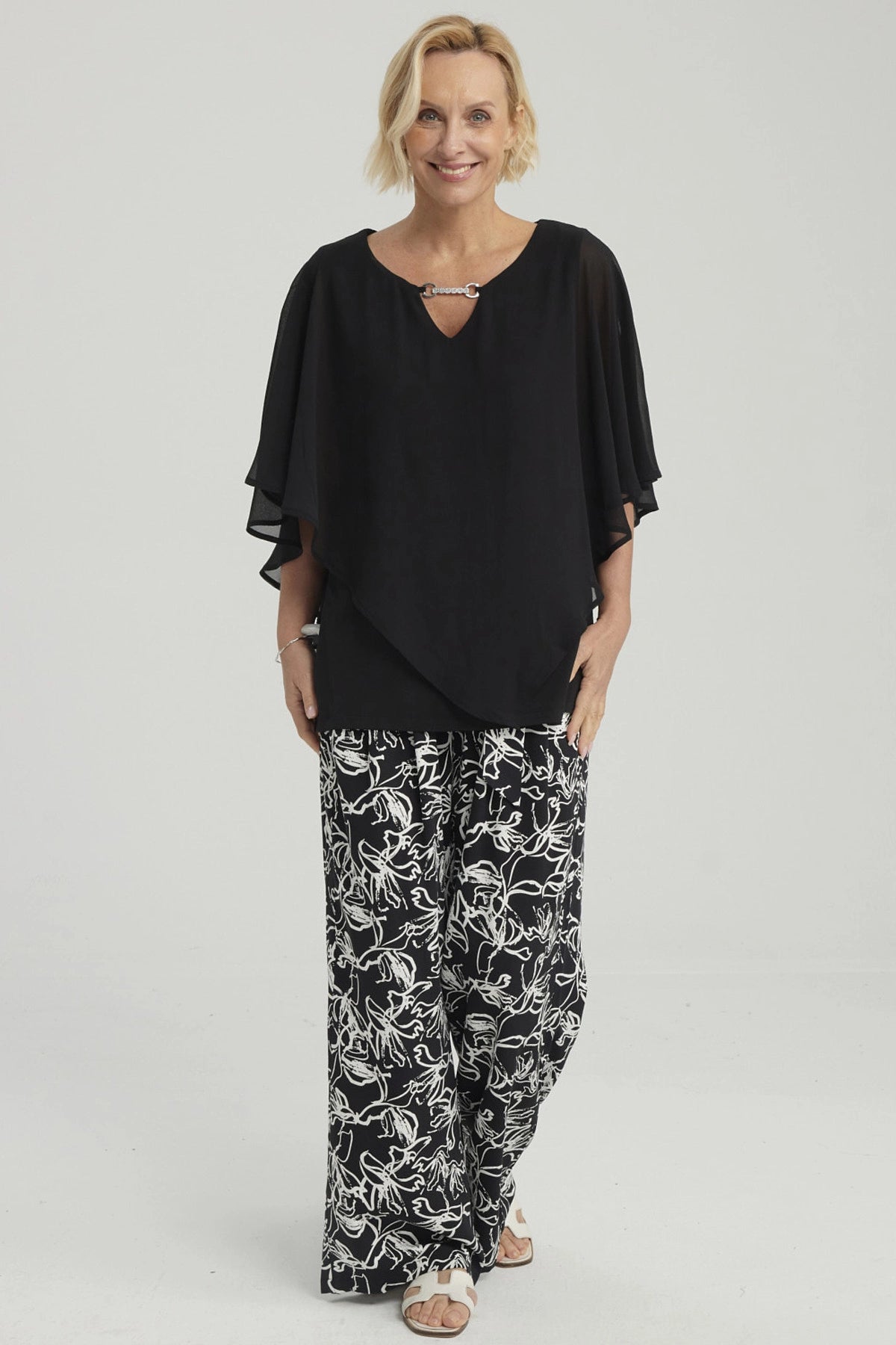 Polera Mujer Sin Hombros Y Pabilo Negro