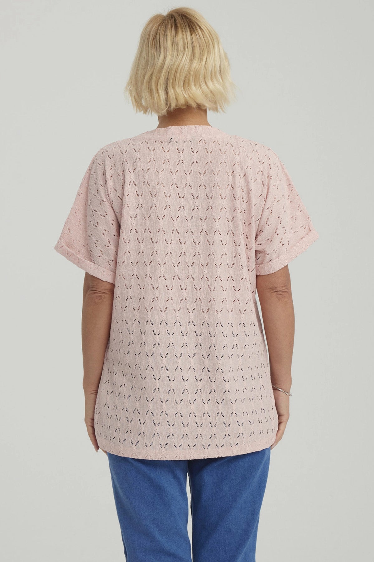 Polera Mujer Lisa Abotonada Verde Claro