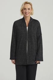 Sweater Mujer Abierto Negro