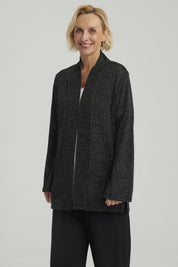 Sweater Mujer Abierto Negro