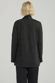 Sweater Mujer Abierto Negro