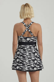 Traje de Baño Mujer Entero Con Falda Negro