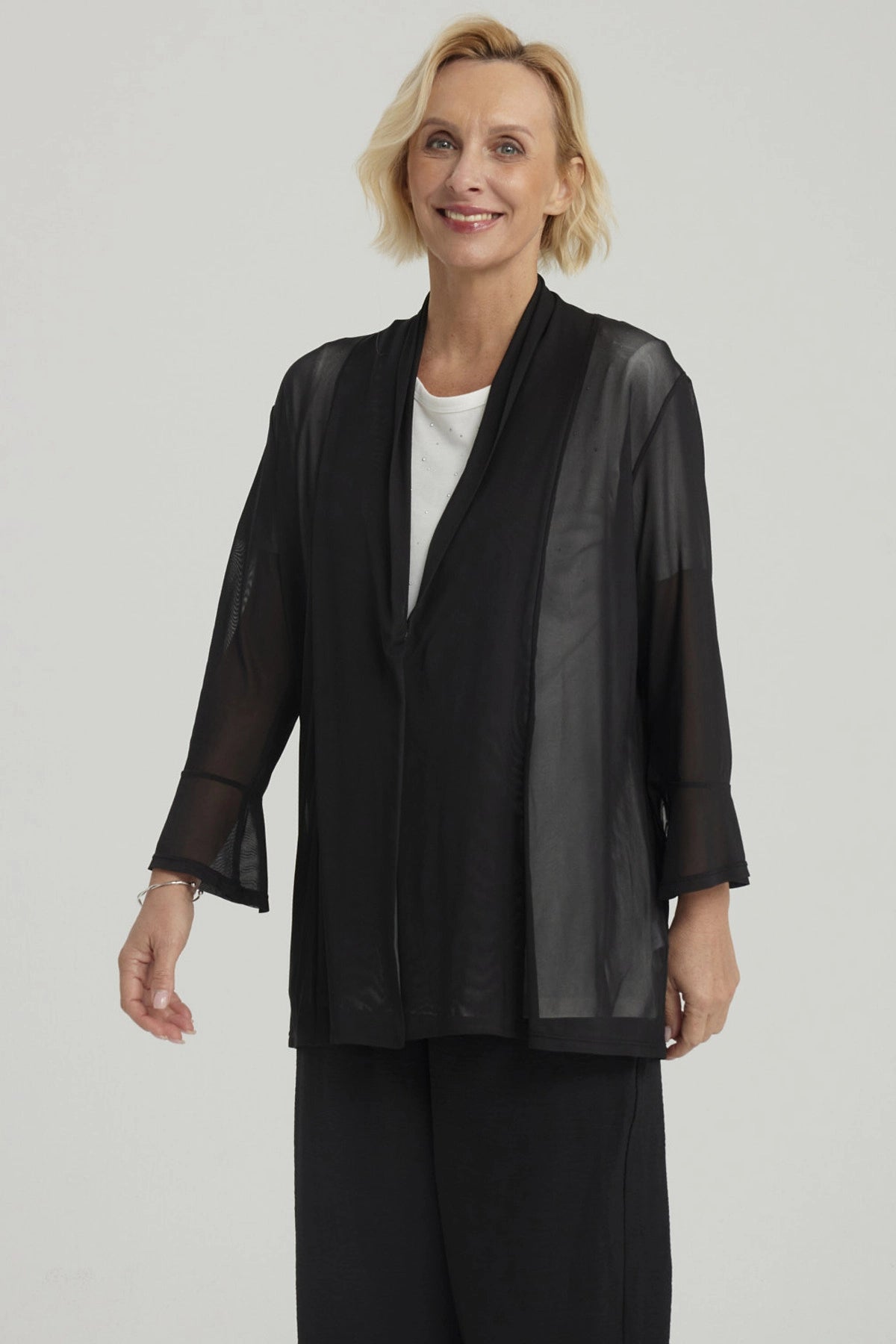 Polera Mujer Con Tapado Negro