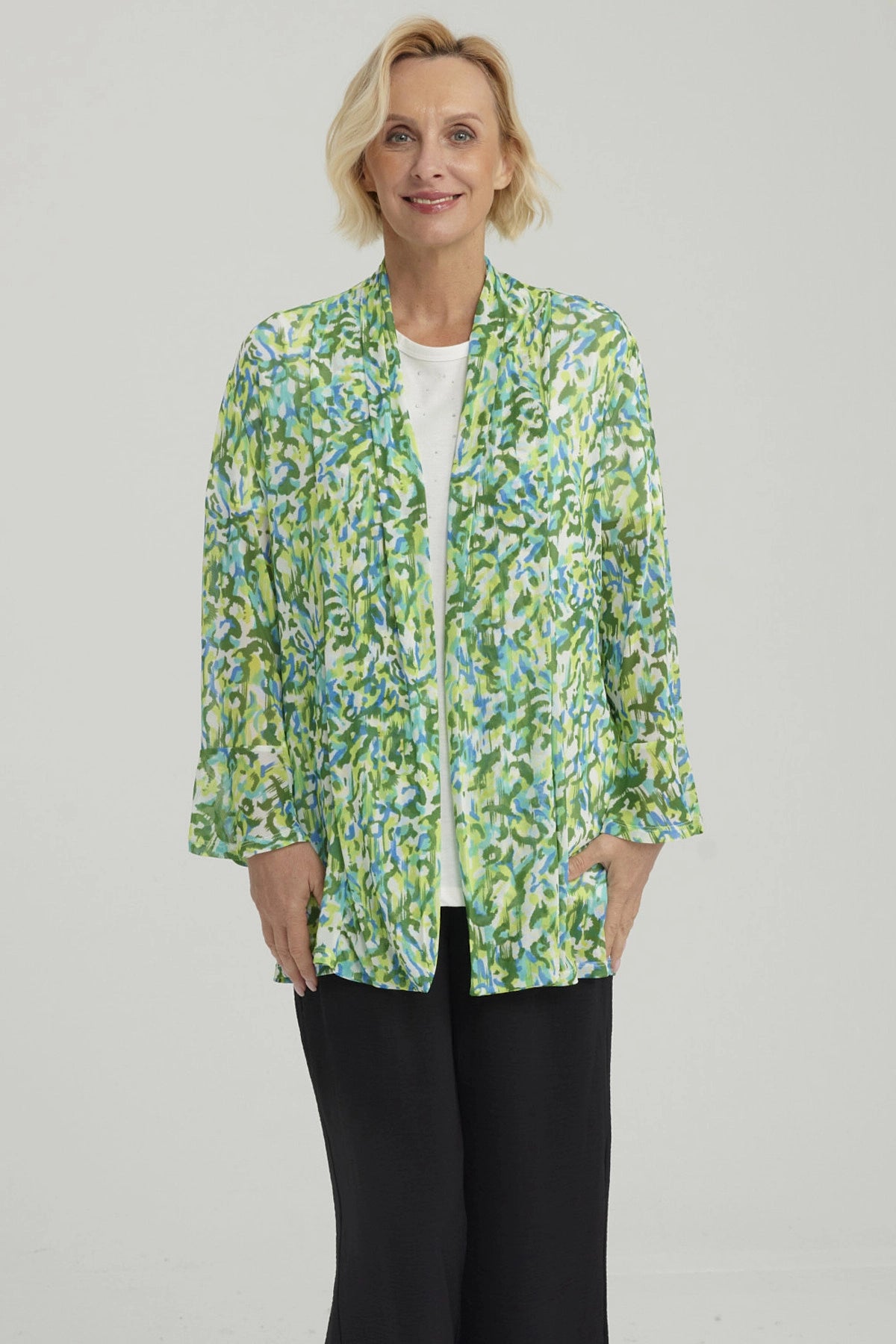 Polera Mujer Con Tapado Turquesa