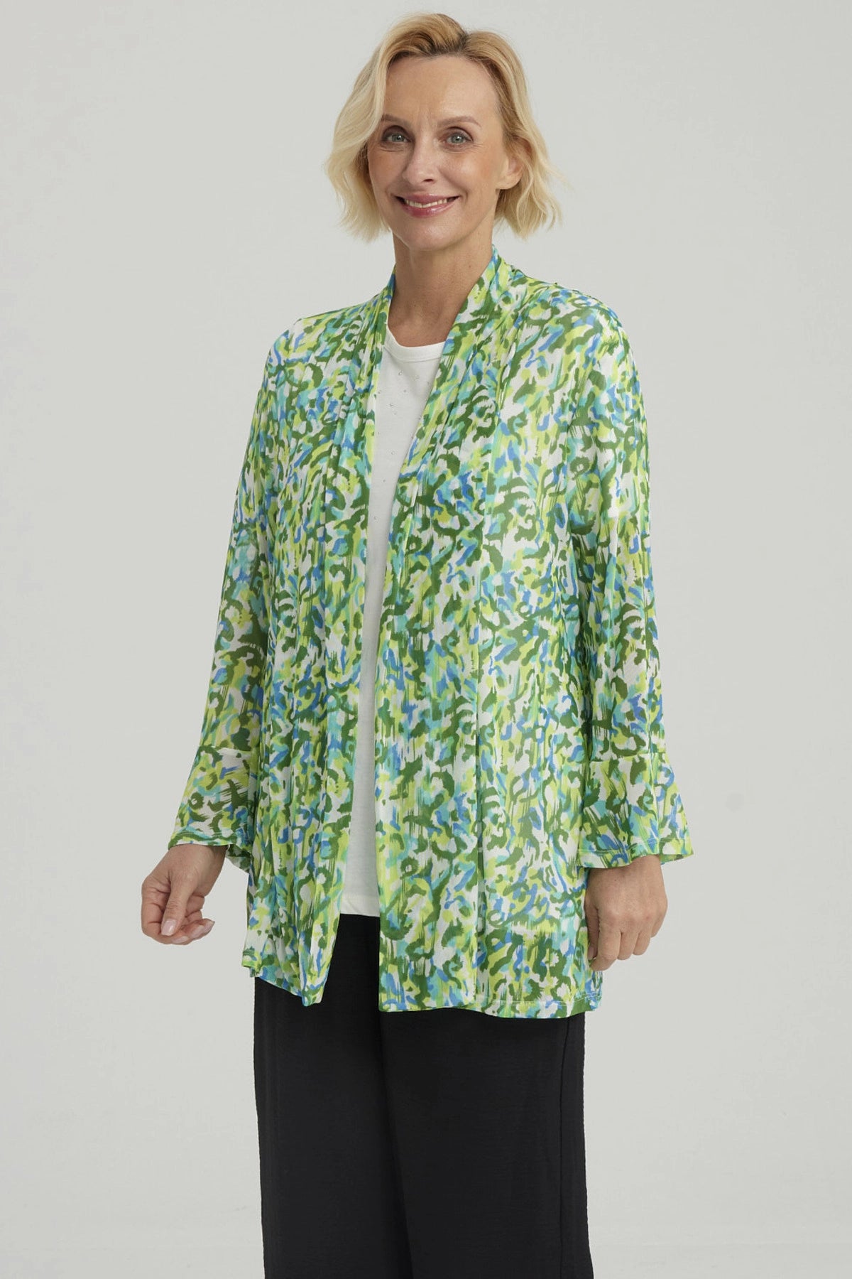 Polera Mujer Con Tapado Turquesa