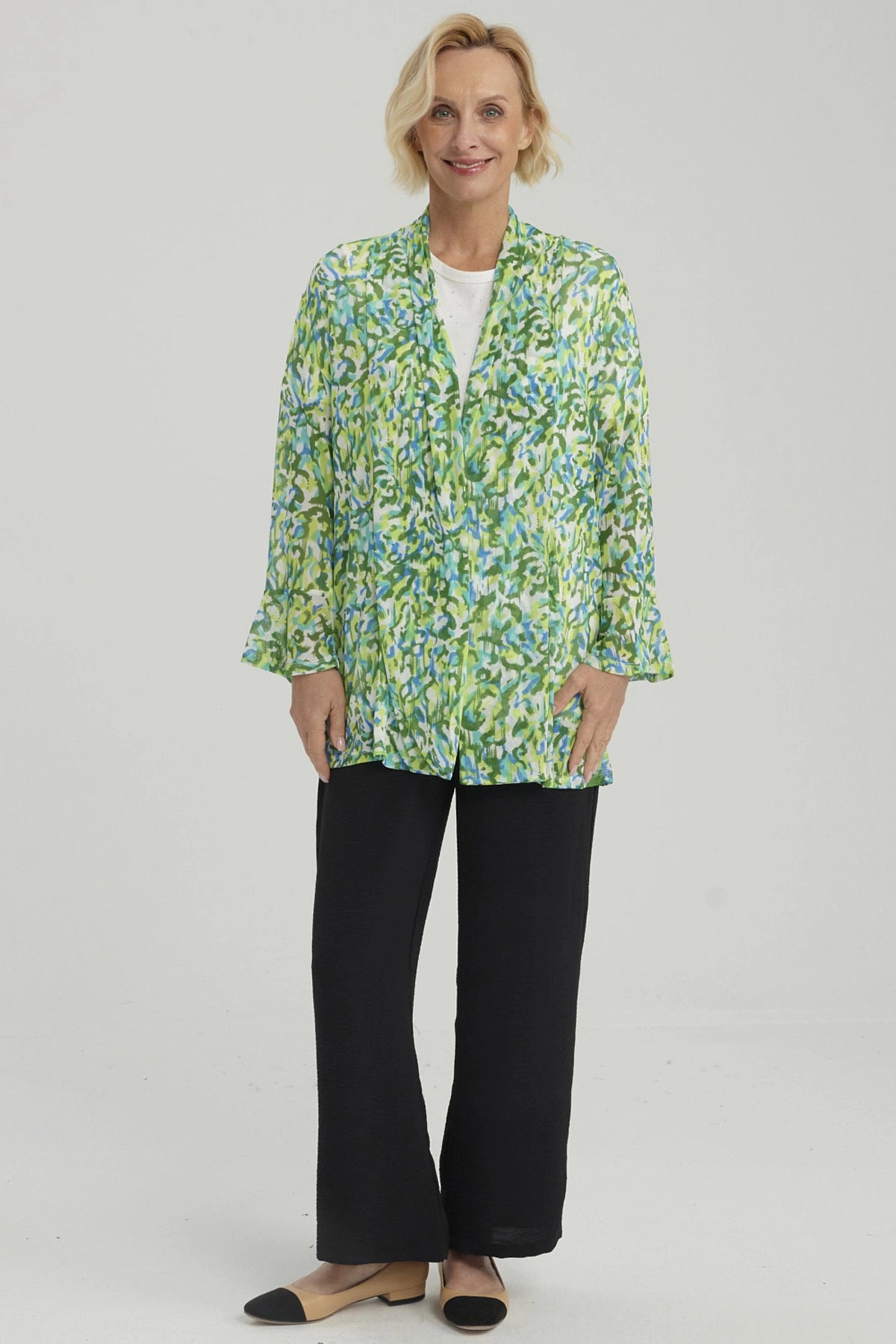 Polera Mujer Con Tapado Turquesa