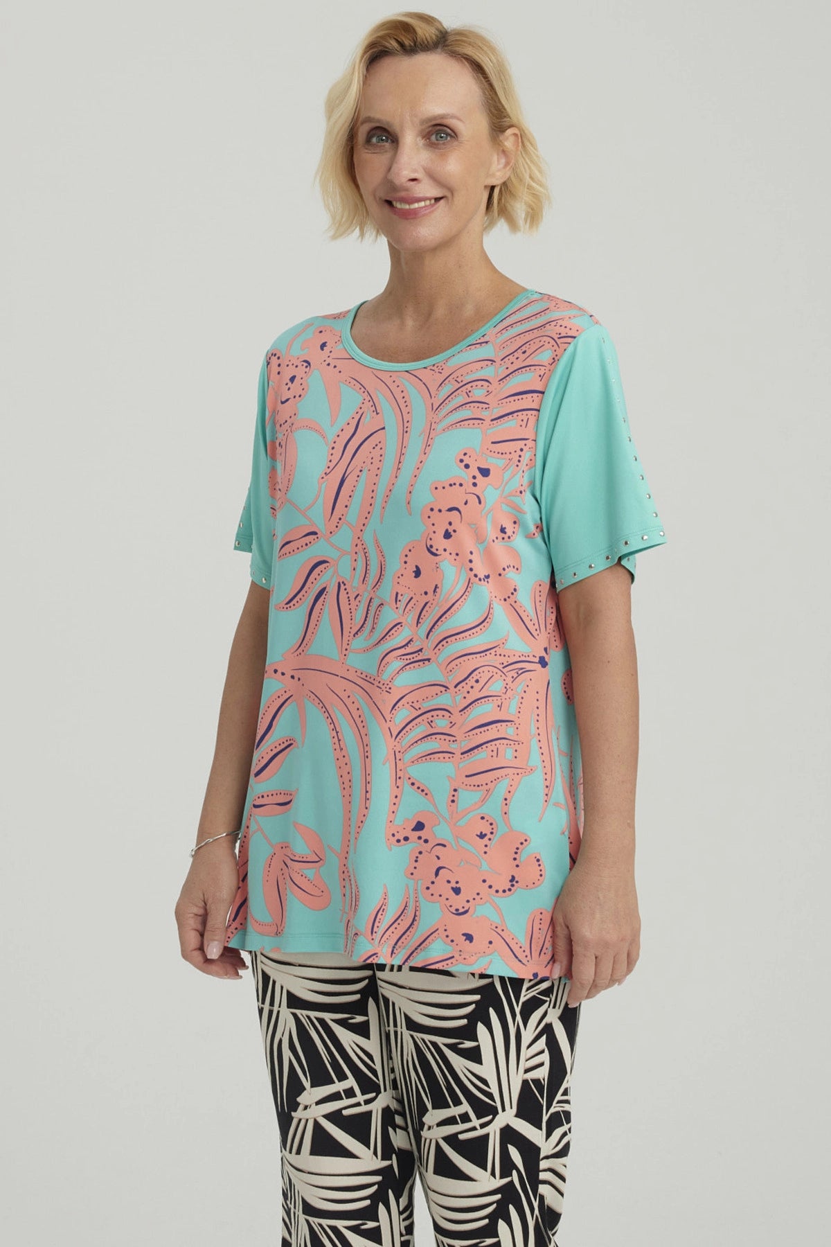 Polera Mujer Cruce Cuello Sandía