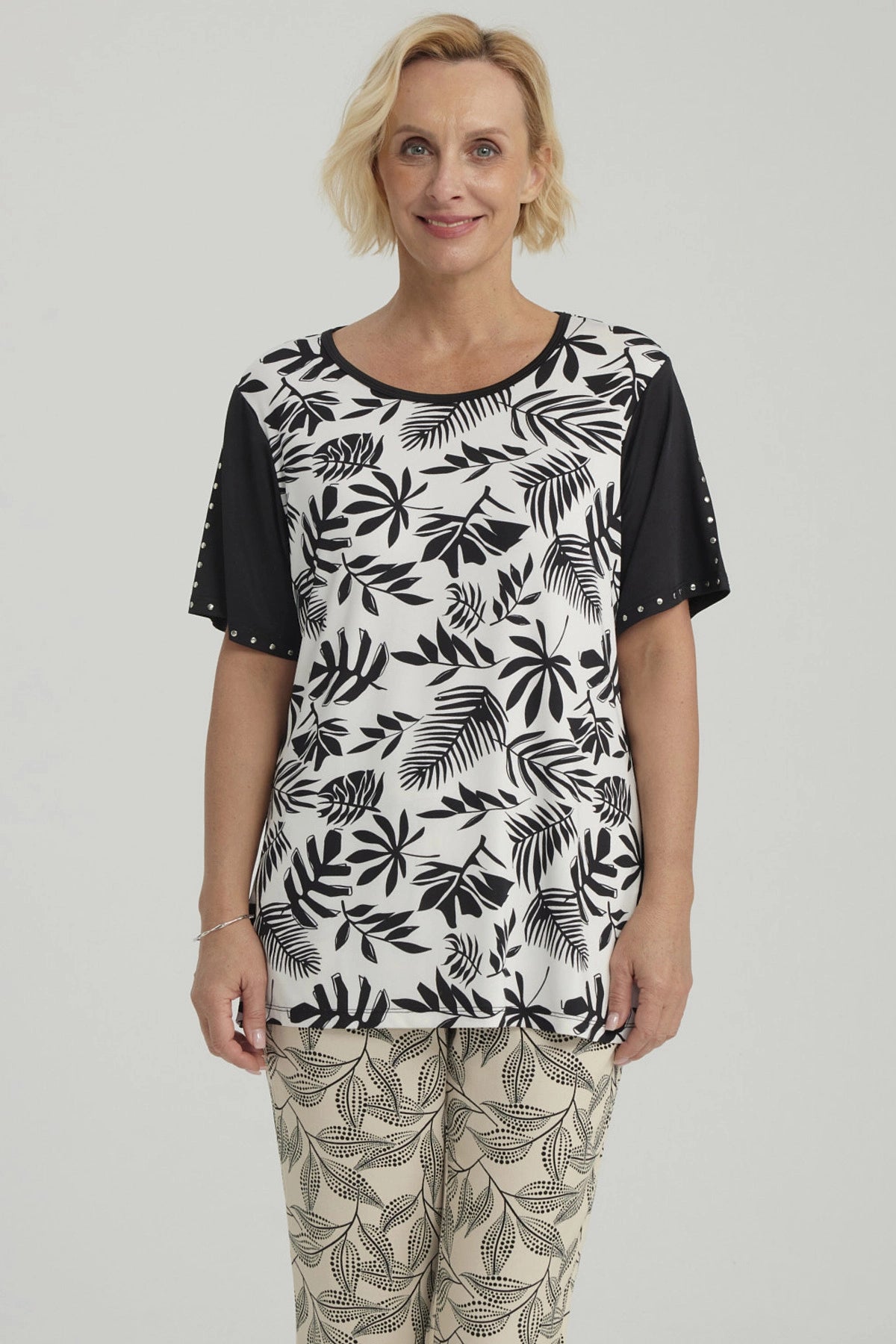 Polera Mujer Cruce Cuello Negro