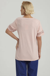 Polera Mujer Detalle Macramé Verde Claro