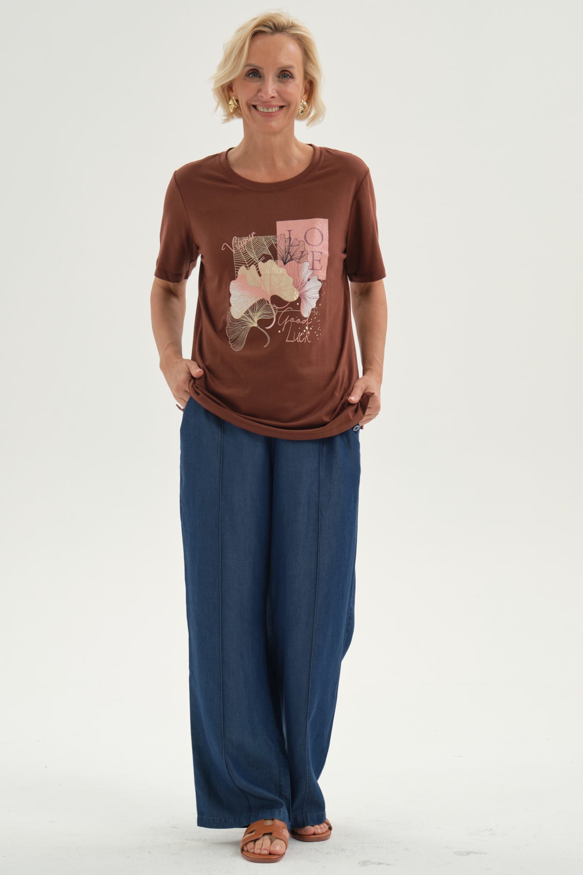 Jeans Mujer Tencel Pretina Elasticada Azul
