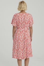 Vestido Mujer Full Estampado Coral