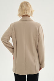 Chaqueta Mujer Abierta Beige