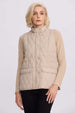 Parka Mujer Bolsillo Parche Beige