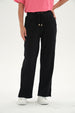 Pantalón Buzo Mujer Apertura Bota Negro