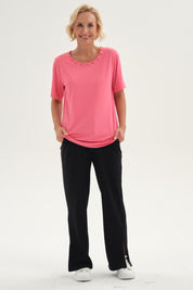 Pantalón Buzo Mujer Apertura Bota Negro