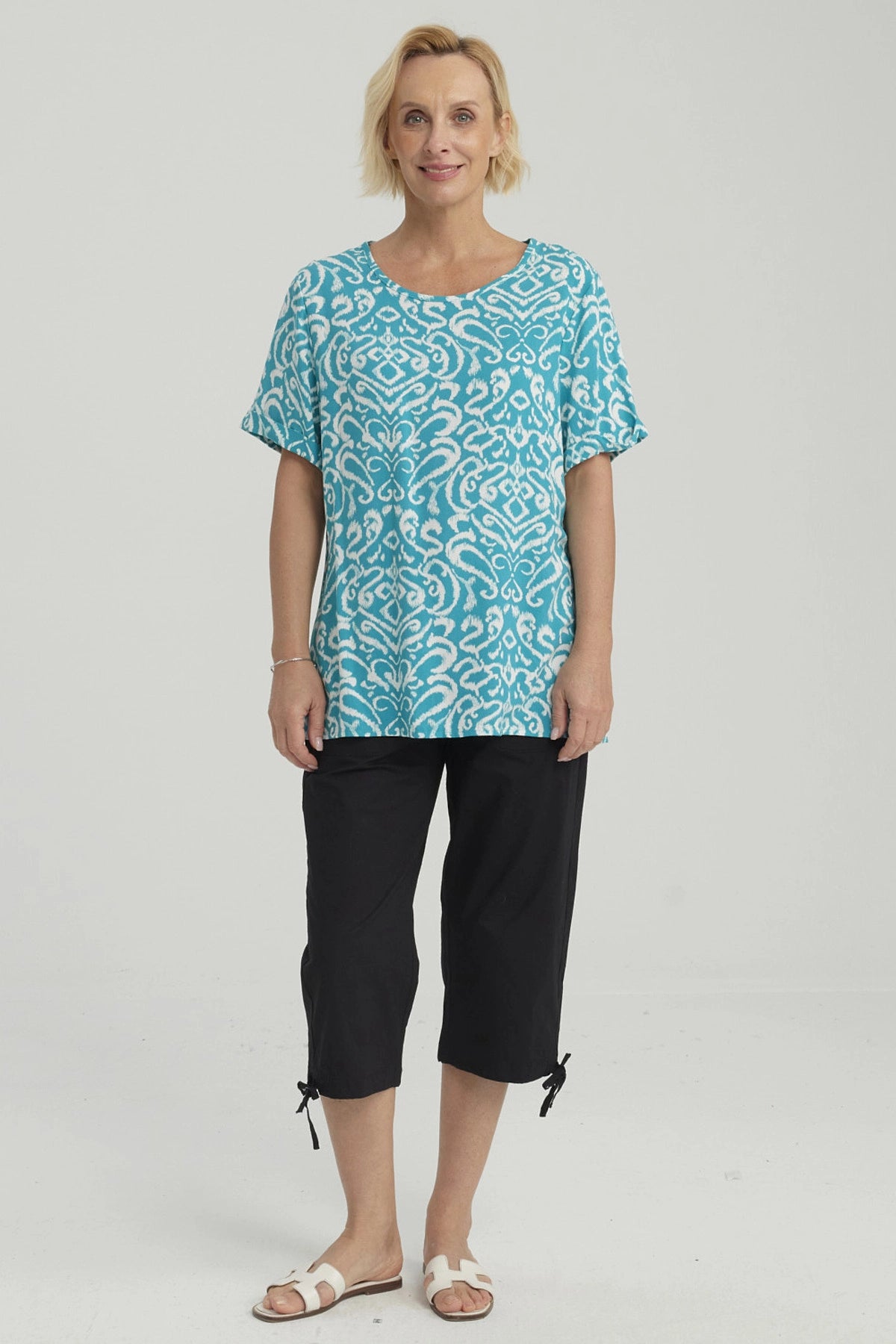 Blusa Mujer Rapport Turquesa