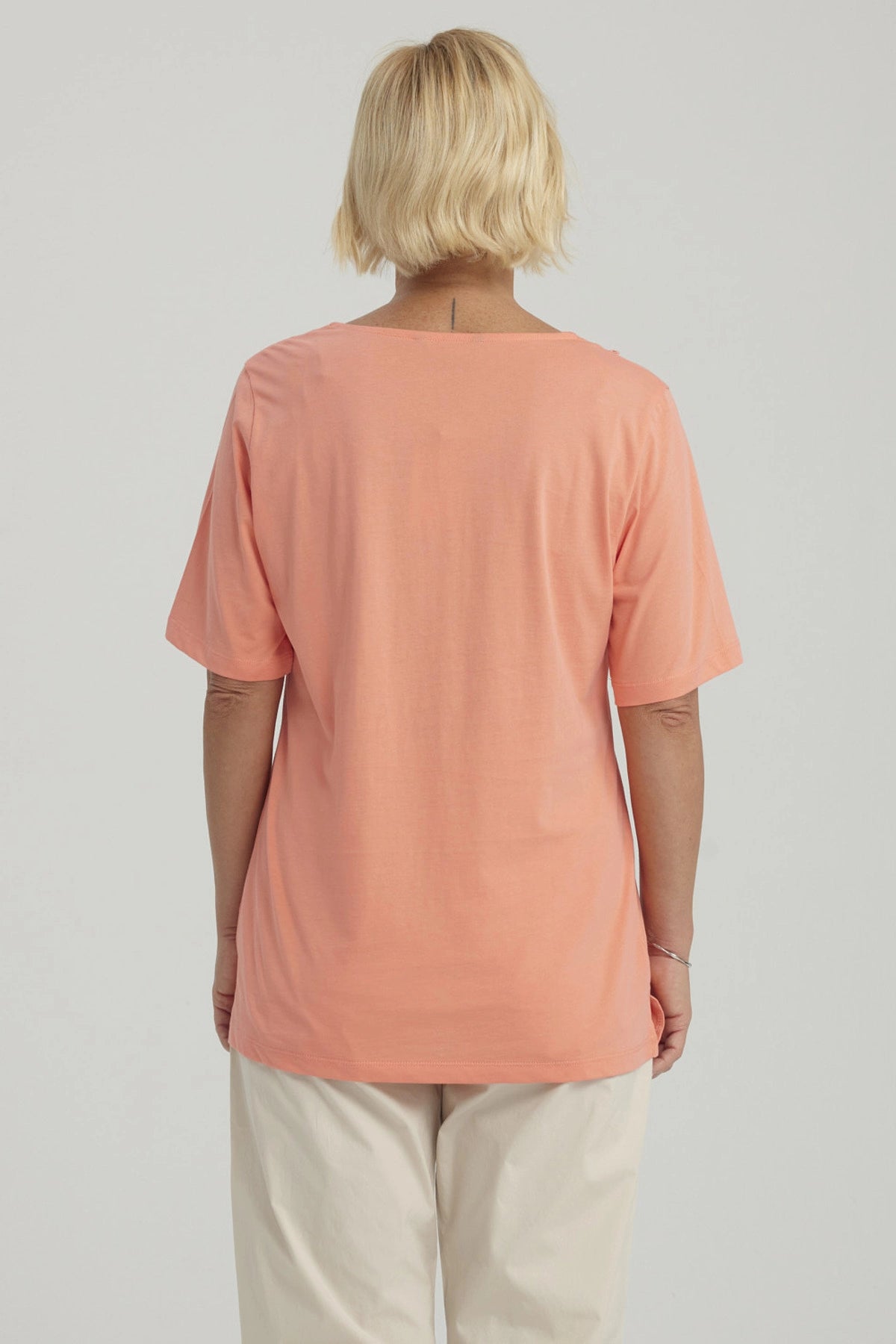 Polera Mujer Macramé Sandía