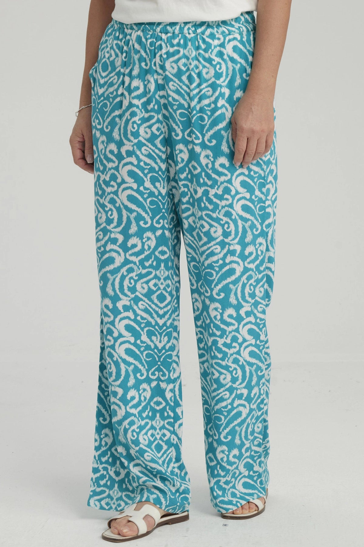 Pantalón Mujer Rapport Turquesa