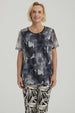 Polera Mujer Detalle Folia Negro