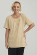 Polera Mujer Textura Beige Oscuro