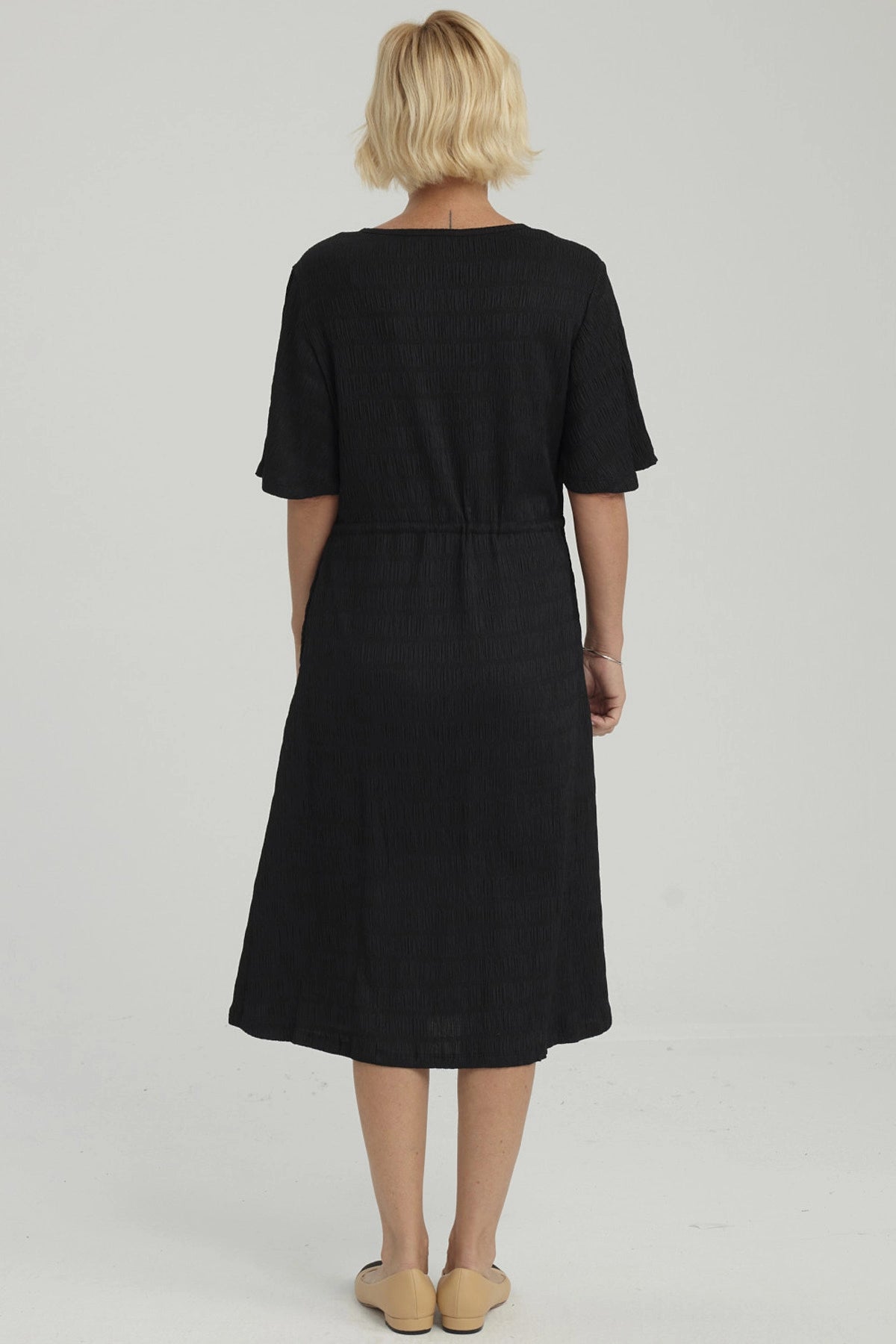 Vestido Mujer Ajuste Cintura Negro