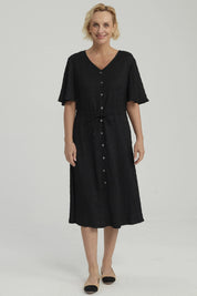 Vestido Mujer Ajuste Cintura Negro