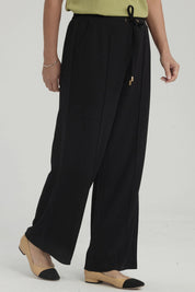 Pantalón Mujer Calce Recto Negro