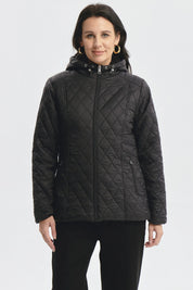 Parka Mujer Con Chiporro Negro