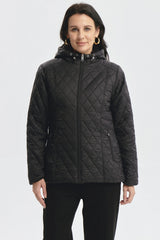 Parka Mujer Con Chiporro Negro
