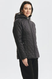 Parka Mujer Con Chiporro Negro