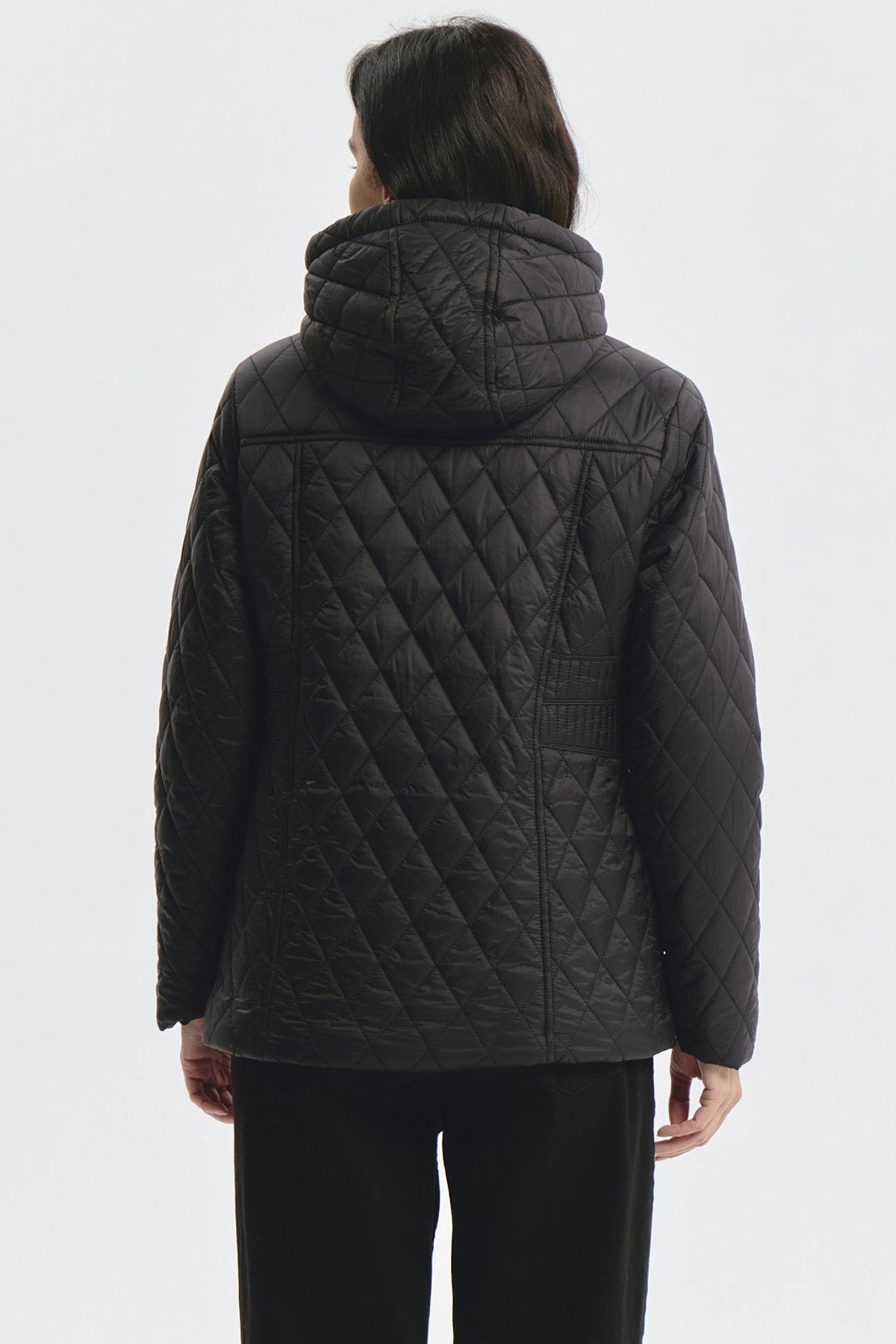 Parka Mujer Con Chiporro Negro