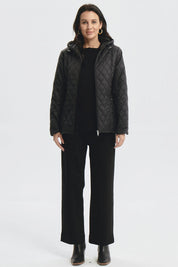 Parka Mujer Con Chiporro Negro