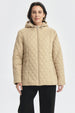 Parka Mujer Con Chiporro Beige