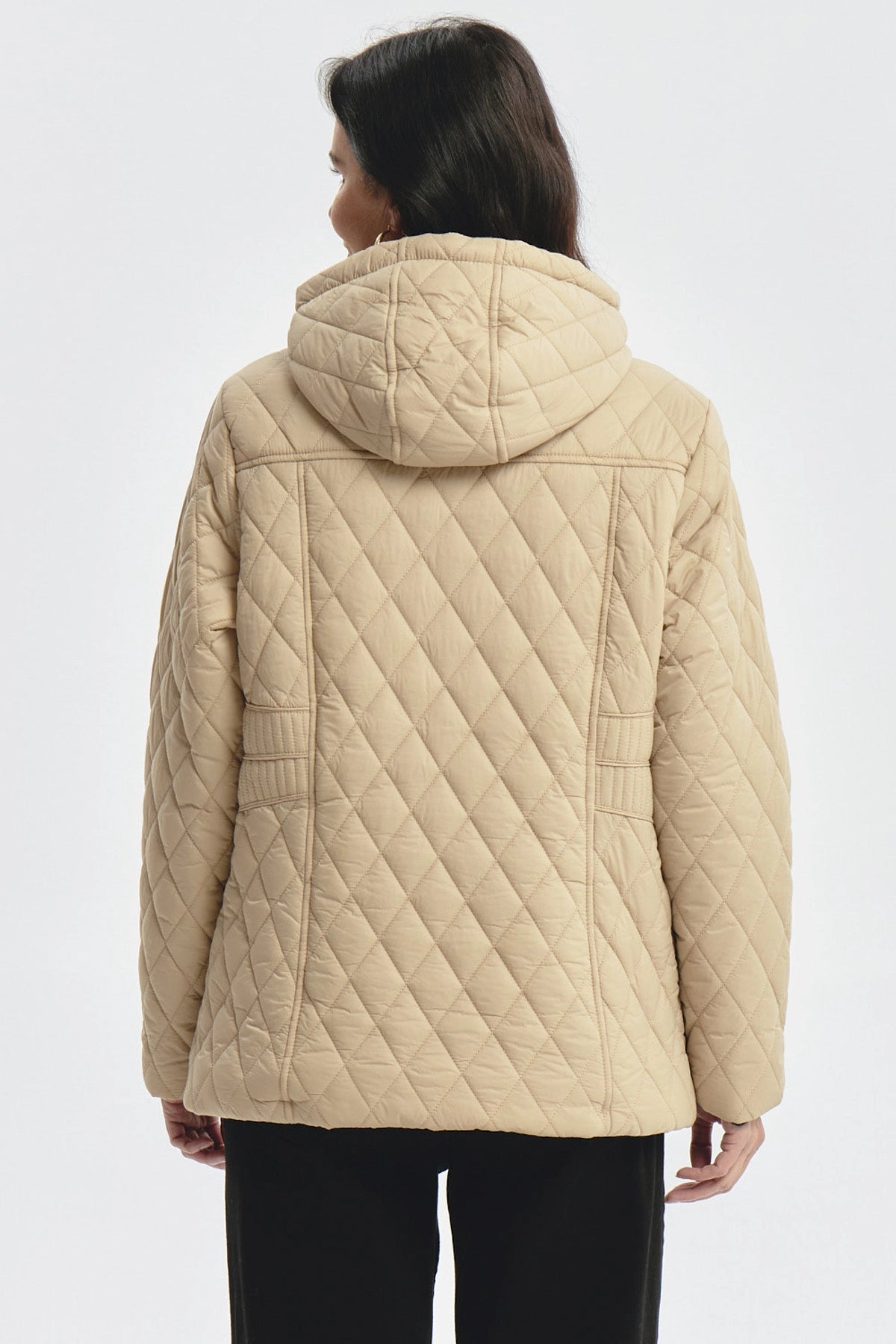 Parka Mujer Con Chiporro Beige