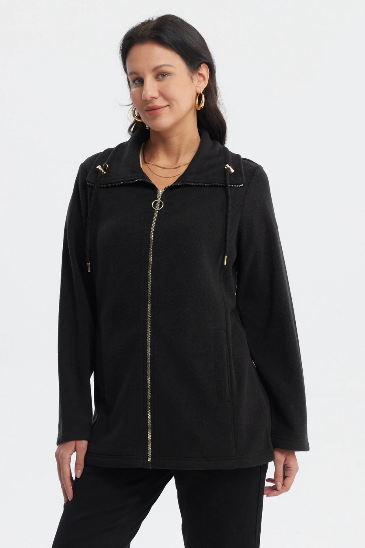 Polar Mujer Básico Negro